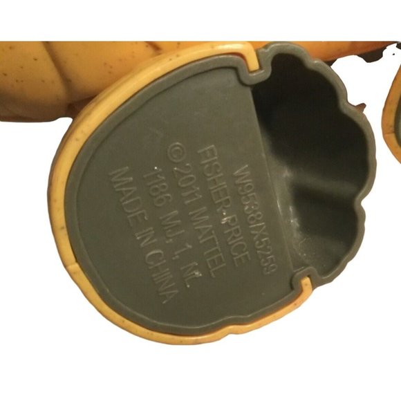 Fisher-Price Imaginext Yellow Green Stegosaurus Dinosaur 2011 Mattel 14.5" Long - Picture 13 of 16